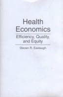 Tapa de Health economics