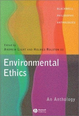 Tapa de Environmental Ethics