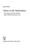 Tapa de Values in the marketplace