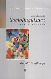 Tapa de An Introduction to Sociolinguistics (Textbooks in Linguistics )