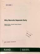 Tapa de Why recruits separate early