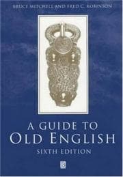 Tapa de A guide to Old English