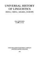 Tapa de Universal history of linguistics