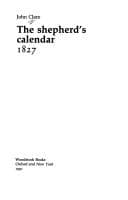 Tapa de The shepherd's calendar: 1827