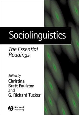 Tapa de Sociolinguistics