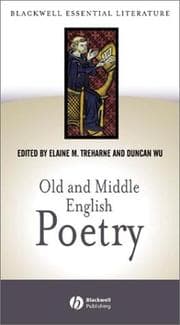 Tapa de Old and Middle English poetry