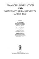 Tapa de Financial regulation and monetary arrangements after 1992