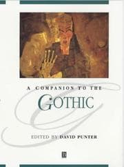 Tapa de A Companion to the Gothic
