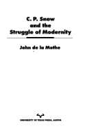 Tapa de C.P. Snow and the struggle of modernity