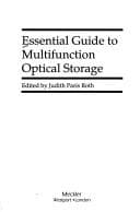 Tapa de Essential guide to multifunction optical storage