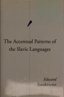 Tapa de The accentual patterns of the Slavic languages