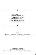 Tapa de Critical essays on American modernism