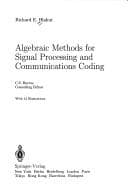 Tapa de Algebraic methods for signal processing and communications coding