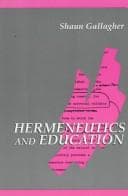 Tapa de Hermeneutics and education