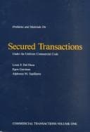 Tapa de Problems and materials on secured transactions under the Uniform commercial code