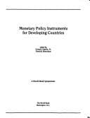 Tapa de Monetary policy instruments for developing countries