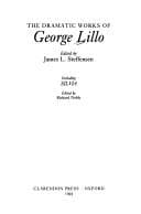 Tapa de The dramatic works of George Lillo