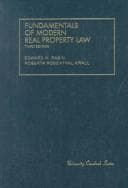 Tapa de Fundamentals of modern real property law