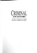 Tapa de Criminal ancestors