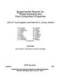 Tapa de Experimental results for phase equilibria and pure component properties