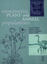 Tapa de Monitoring plant and animal populations