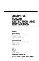 Tapa de Adaptive radar detection and estimation