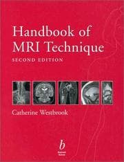 Tapa de Handbook of MRI technique