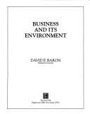 Tapa de Business and its environment