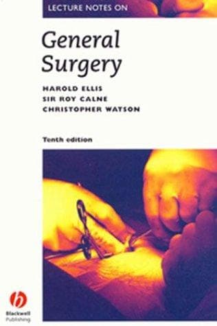 Tapa de Lecture Notes on General Surgery (Lecture Notes Series (Blackwell Scientific Publications).)