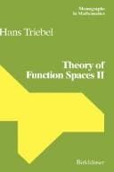 Tapa de Theory of function spaces II