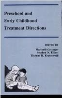 Tapa de Preschool and early childhood treatment directions