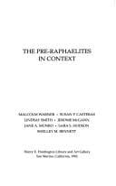 Tapa de The Pre-Raphaelites in context