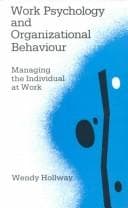 Tapa de Work psychology and organizational behaviour