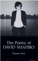 Tapa de The poetry of David Shapiro