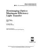 Tapa de Nonimaging optics, maximum efficiency light transfer