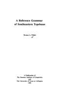 Tapa de A reference grammar of Southeastern Tepehuan