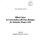 Tapa de Elliott Carter