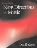 Tapa de New directions in music