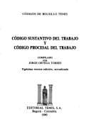Tapa de Código sustantivo del trabajo
