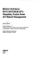 Tapa de Behavioural psychotherapy