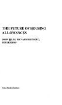 Tapa de The future of housing allowances