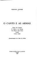Tapa de O canto e as armas