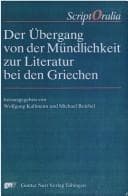 Tapa de Der Übergang von der Mündlichkeit zur Literatur bei den Griechen