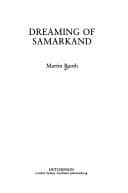 Tapa de Dreaming of Samarkand