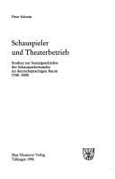 Tapa de Schauspieler und Theaterbetrieb
