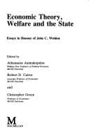 Tapa de Economic theory, welfare, and the state