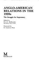 Tapa de Anglo-American relations in the 1920's