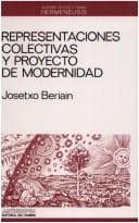 Tapa de Representaciones colectivas y proyecto de modernidad