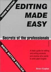 Tapa de Editing Made Easy