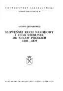 Tapa de Słoweński ruch narodowy i jego stosunek do spraw polskich 1848-1879